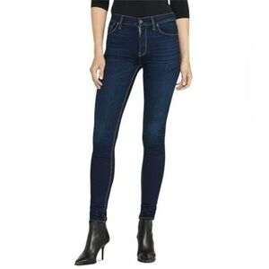 Hudson “Barbara” Super Skinny Jeans Dark Blue Wash Size 28 Excellent Condition!